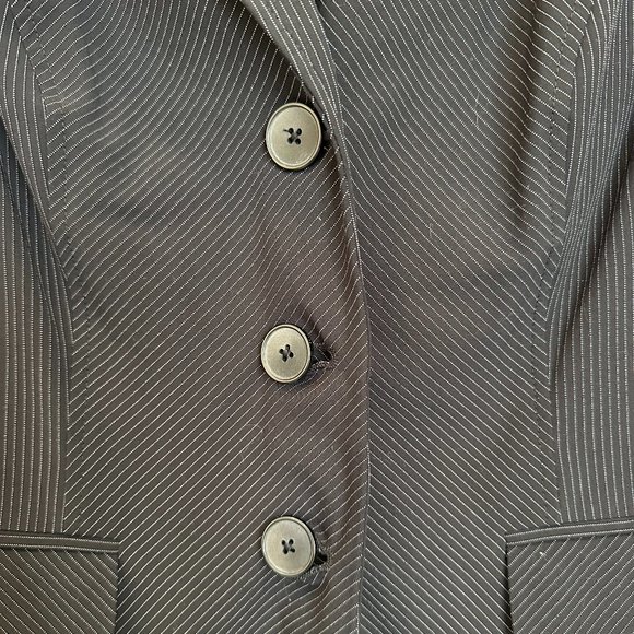 Apt 9 Black with White Stripes Blazer - Picture 4 of 5